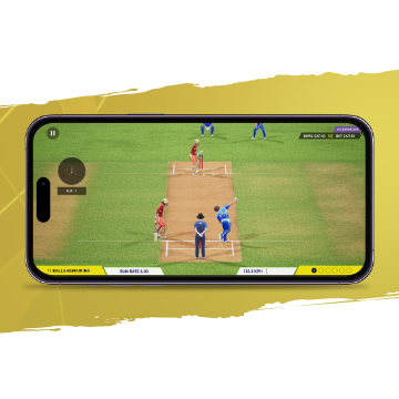 Dream Cricket batting game screenshot